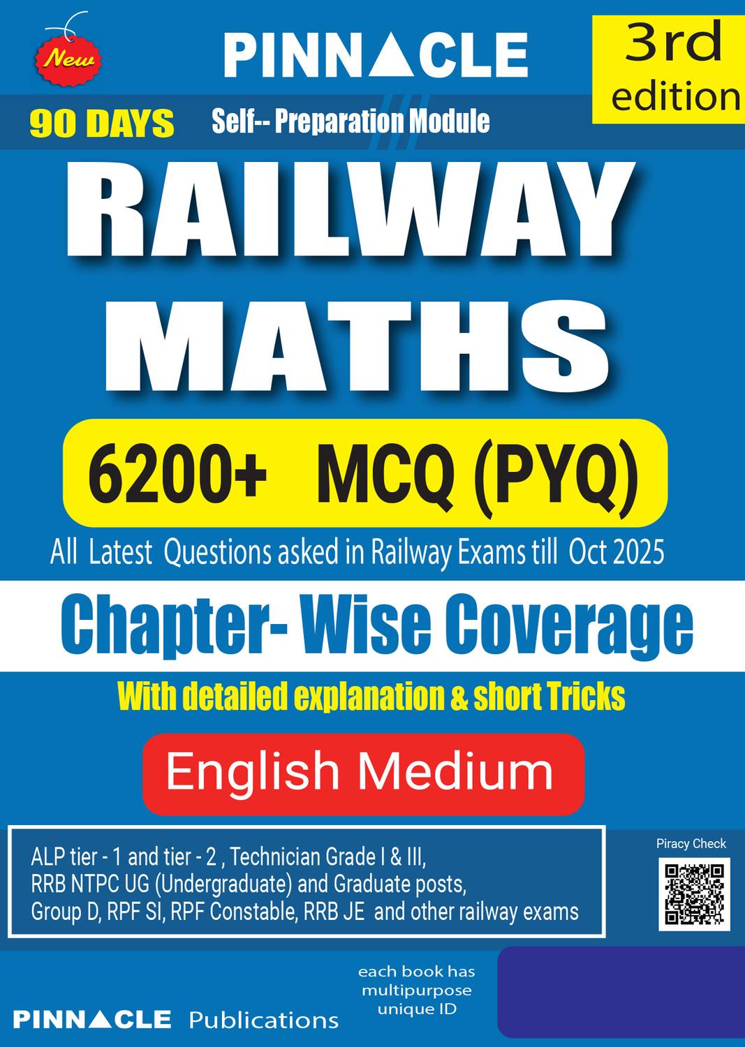 Railway Maths Book 2026 6200+ MCQ ( PYQ ) Covers All Railway