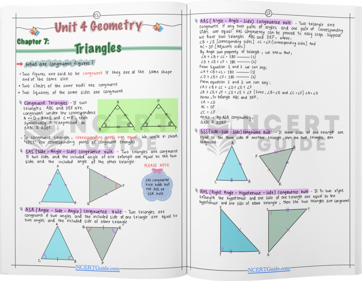 Image of Class 9 Maths Formula Sheet + Science Short Notes Combo | Handwritten & Colorful | CBSE Board | Quick Revision Set