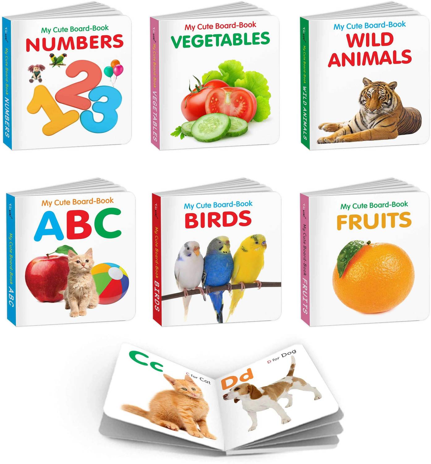 GO WOO My First Board Book All in One Learning Book for Children