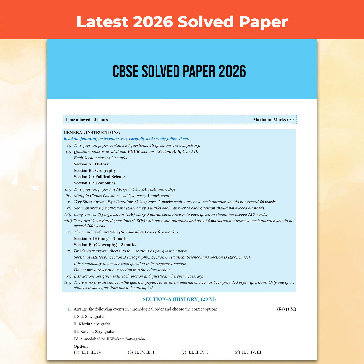 Image of PW CBSE Question & Concept Bank (QCB) Class 10 Social Science Chapter-wise and Topic-wise Solved Questions