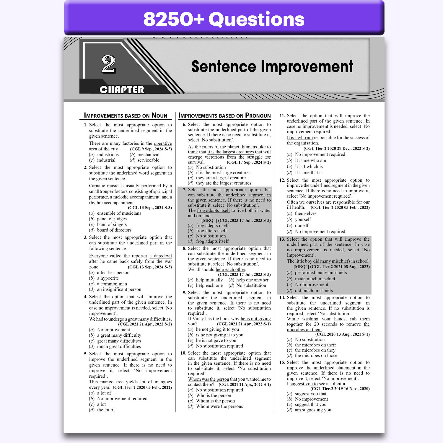 Image of PW Selection Mantra For SSC CGL Tier 1 & 2 Exams 8250+ PYQs Till Jan 2026