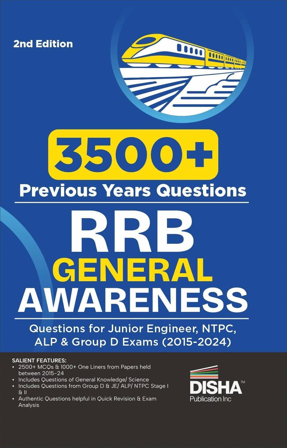 ( OLD EDITION ) 3500+ Previous Years RRB General Awareness Questions for Junior Engineer, NTPC, ALP & Group D Exams (2015-2024) 2nd Edition