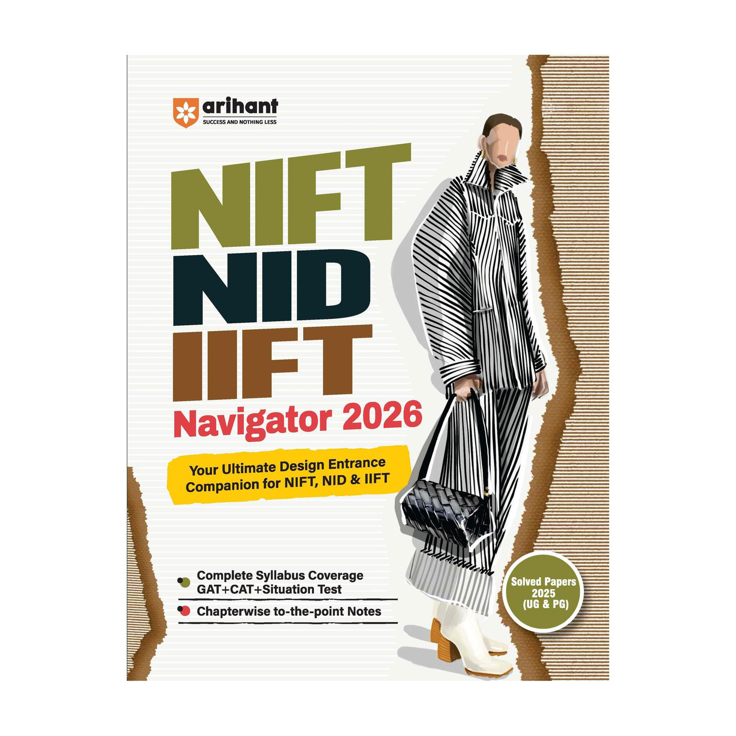 Image of (Old Edition) Arihant NIFT NID IIFT Navigator Entrance Exam Guide 2026 | for UG & PG, Complete Syllabus Coverage for GAT, CAT & Situation Test