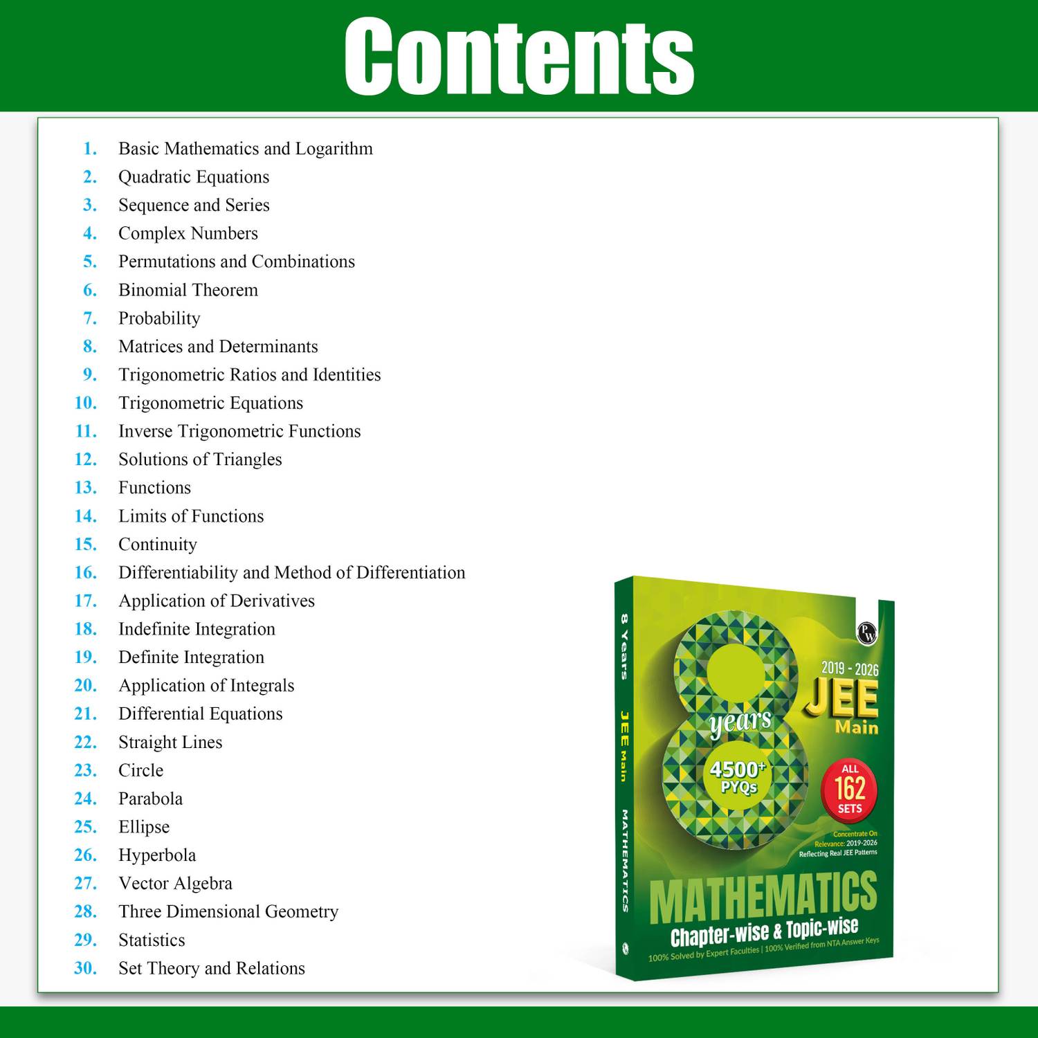 Physics PW JEE Main 8 Years Mathematics PYQs - Image 3