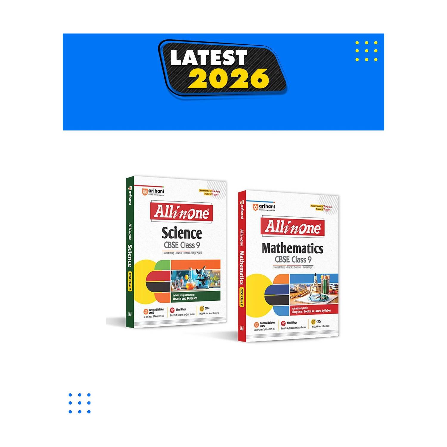 (Old Edition) Arihant All In One Combo Class 9th Science, Mathematics Based On Latest NCERT for CBSE Exam 2025-26 (Set of 2 Books)