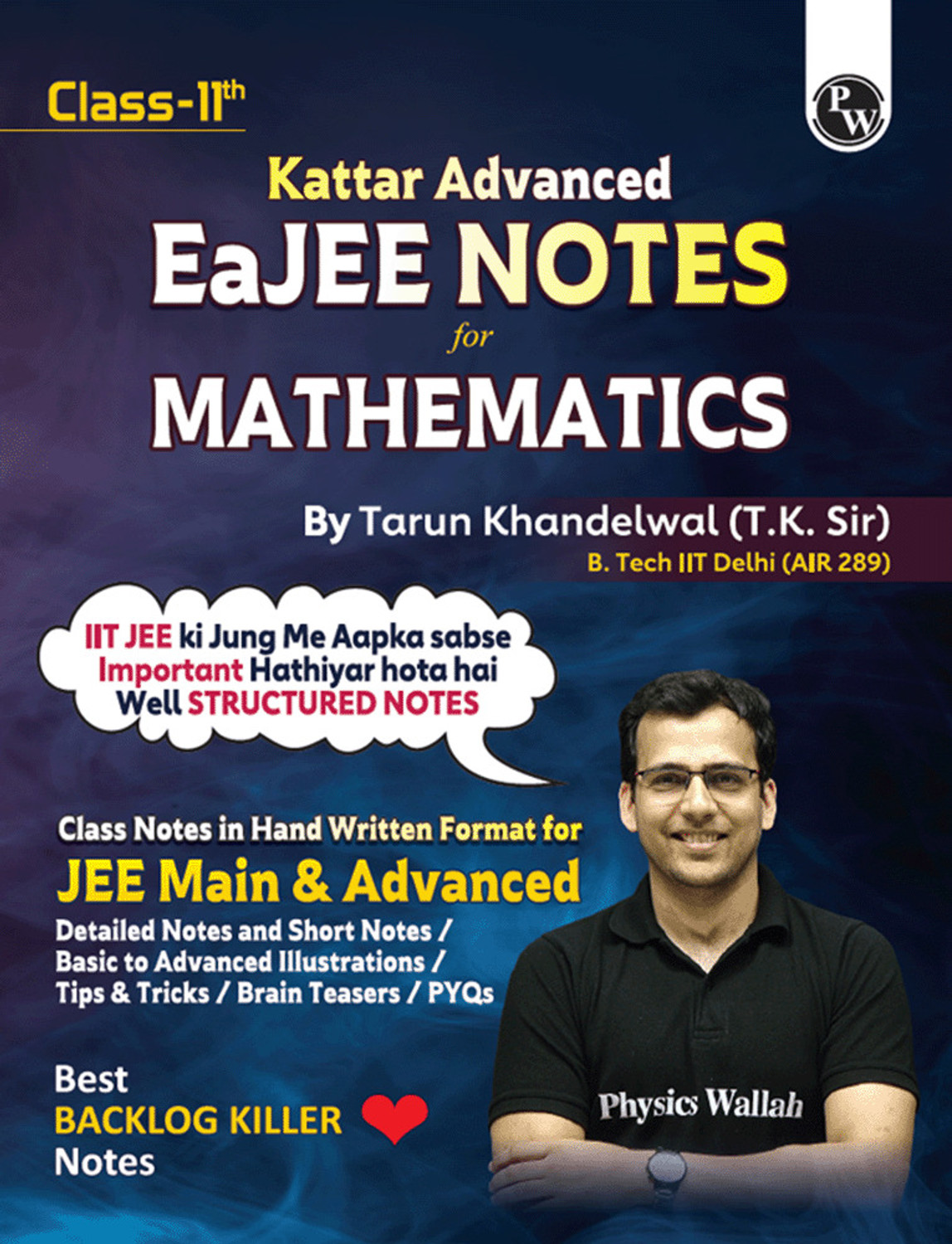 Image of PW EaJEE Handwritten Notes For Mathematics Class 11 JEE Main & Advanced By Tarun Sir