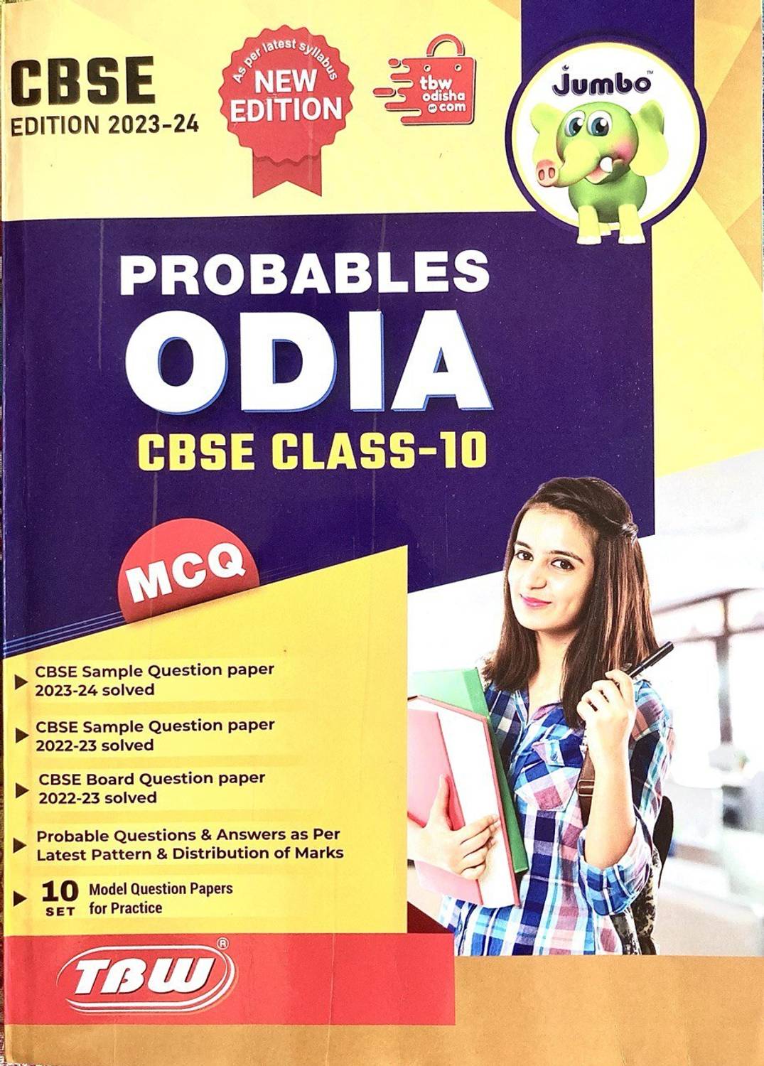 ODIA PROBABLES CBSE CLASS-10 JUMBO MCQ NEW EDITION 2024 TBW