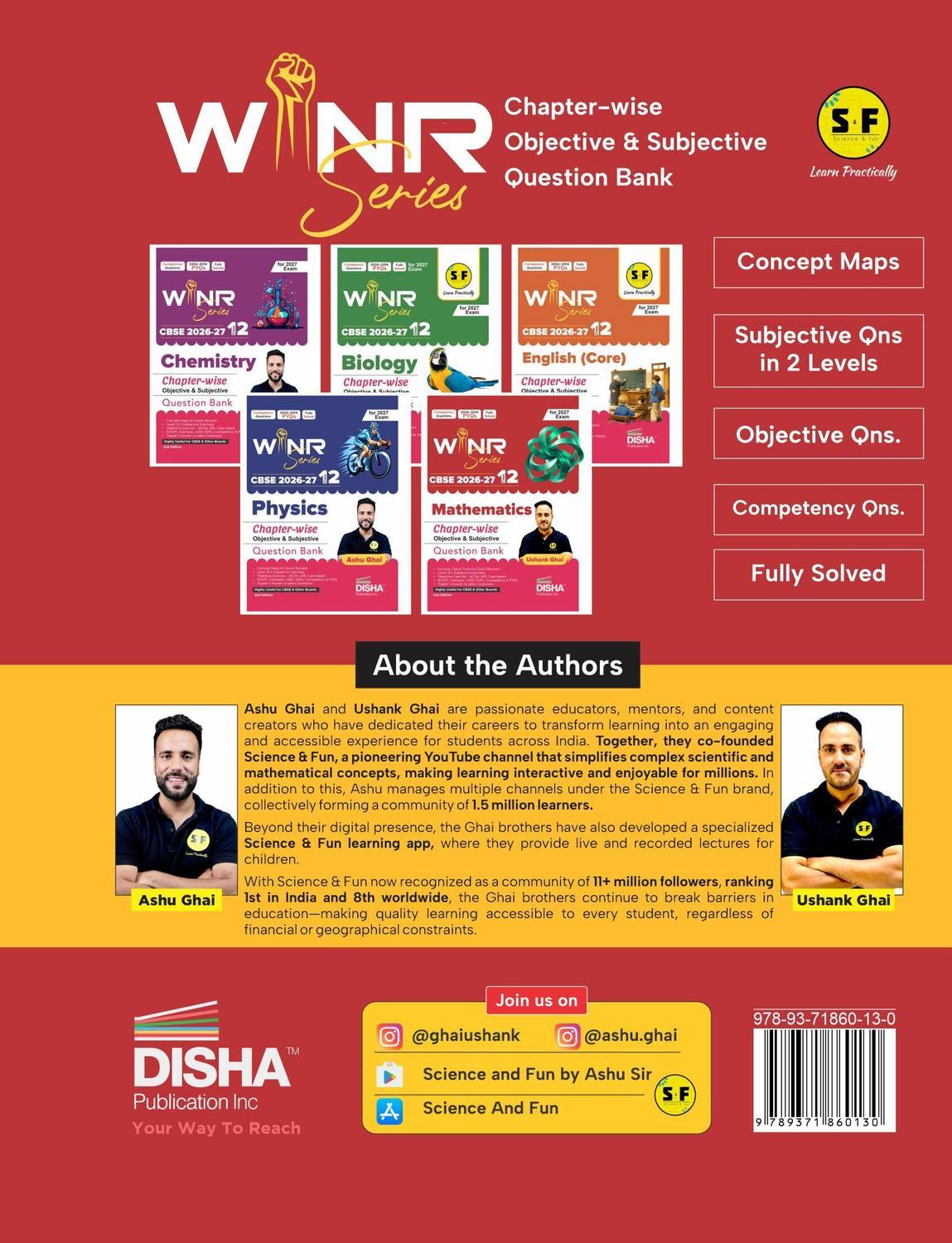 Disha WINR Series CBSE 2026-27 Class 12 Mathematics Question Bank - Image 2