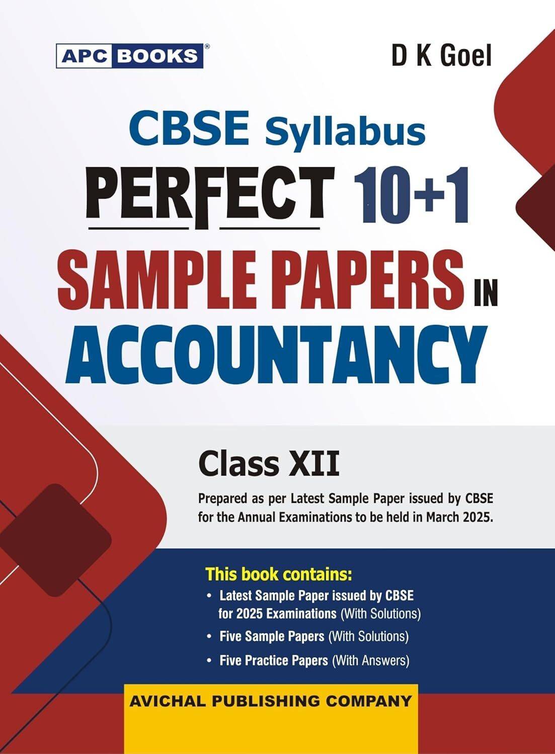 Perfect 10+1 Sample Papers in Accountancy Class-XII