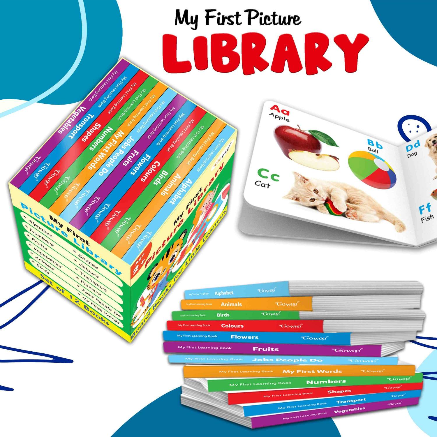 My first learning library box (Green Edition) : Kids first little
