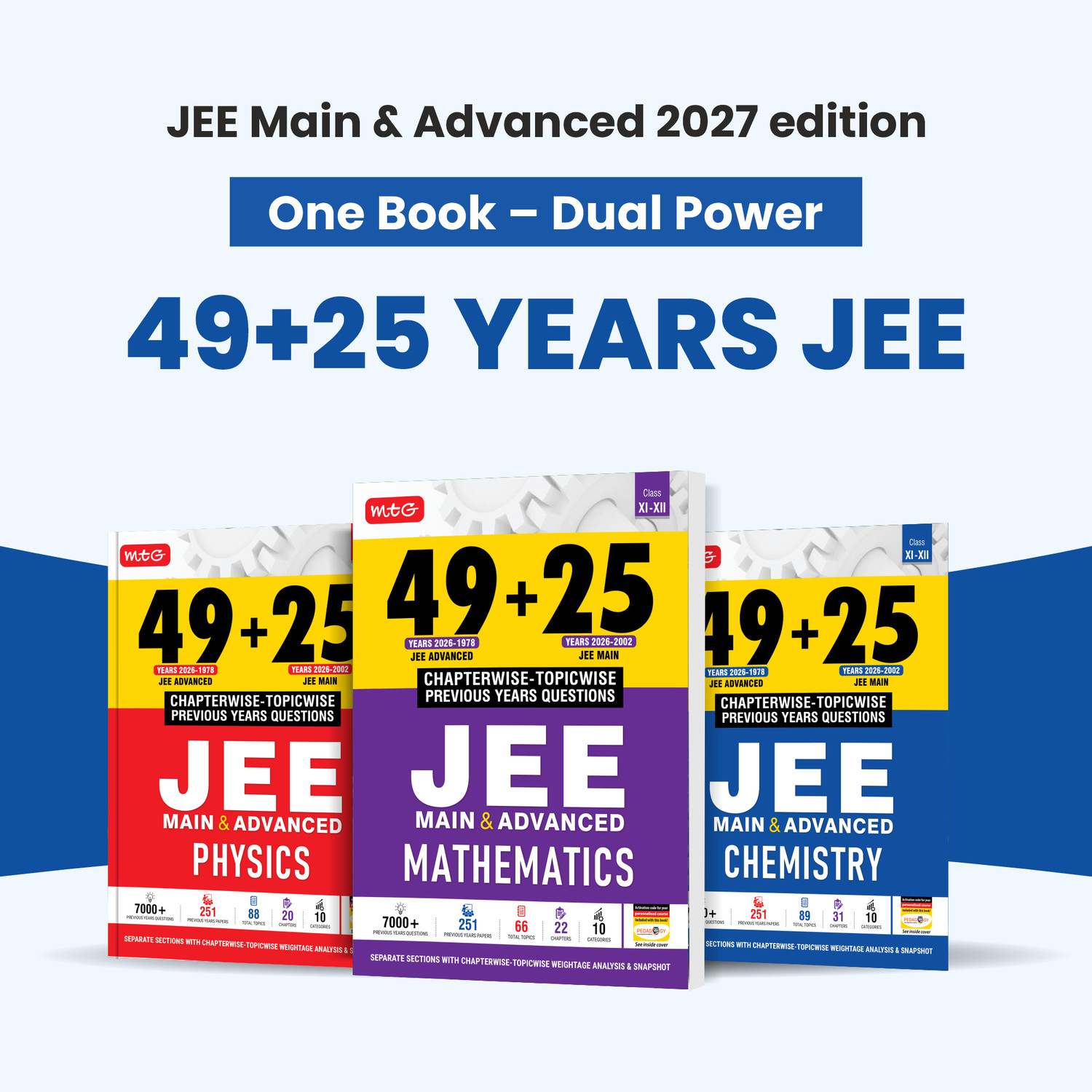 Image of MTG 49 + 25 Years (2026-2002) JEE Main and Advanced PYQ Book Physics