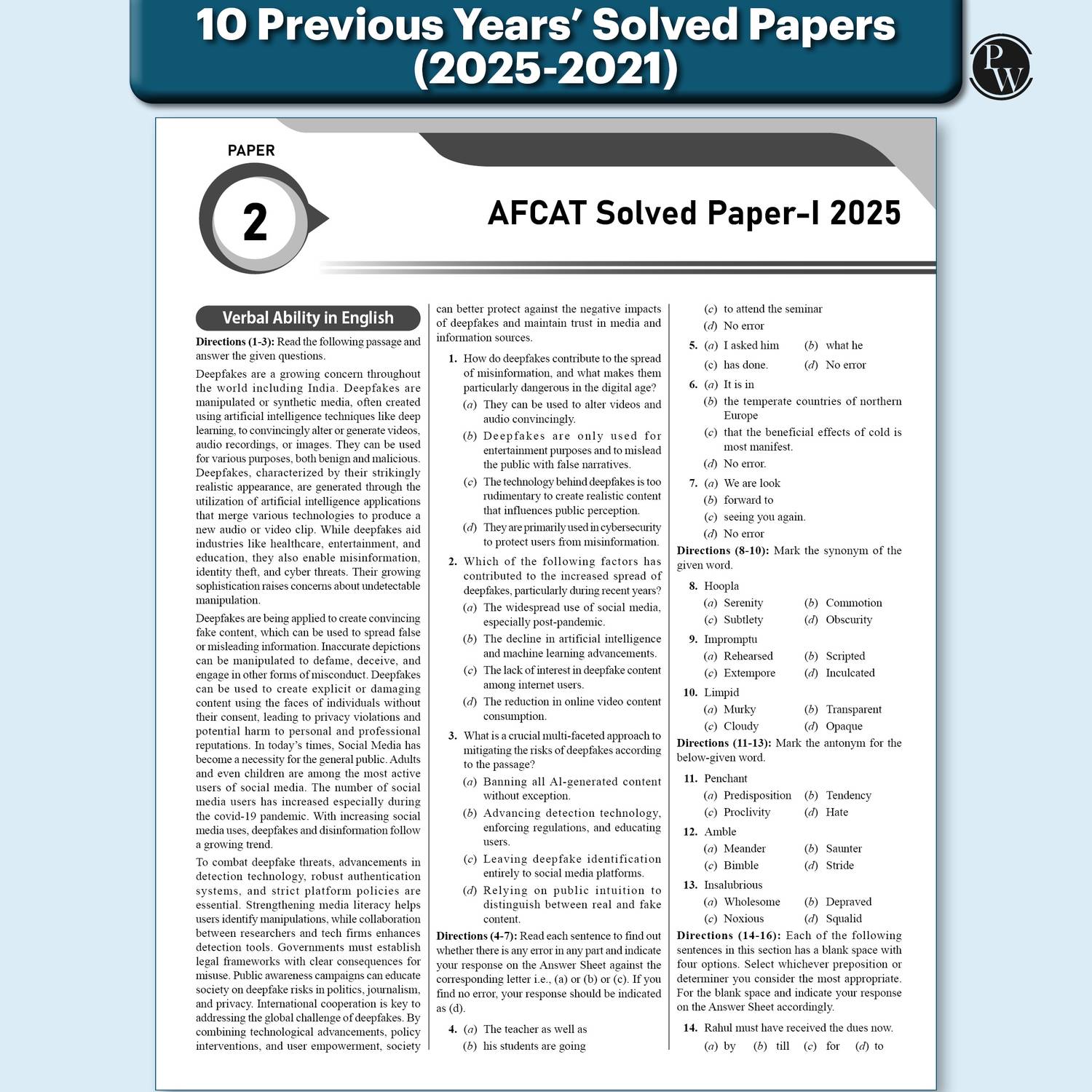 Physics PW All in One AFCAT Exam Book - Image 3