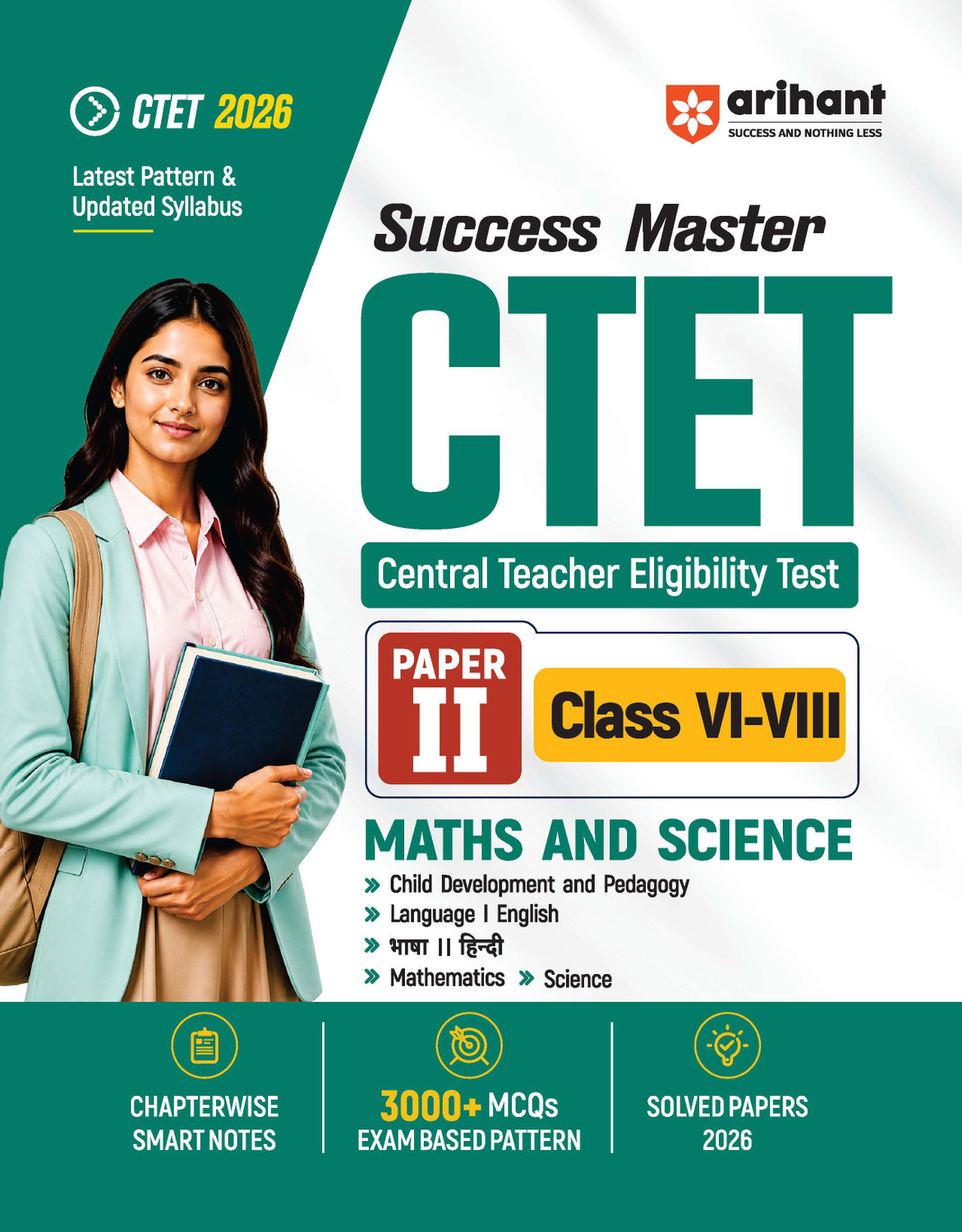 Image of Arihant Success Master CTET 2026 Paper 2 (Class 6?8) Maths & Science