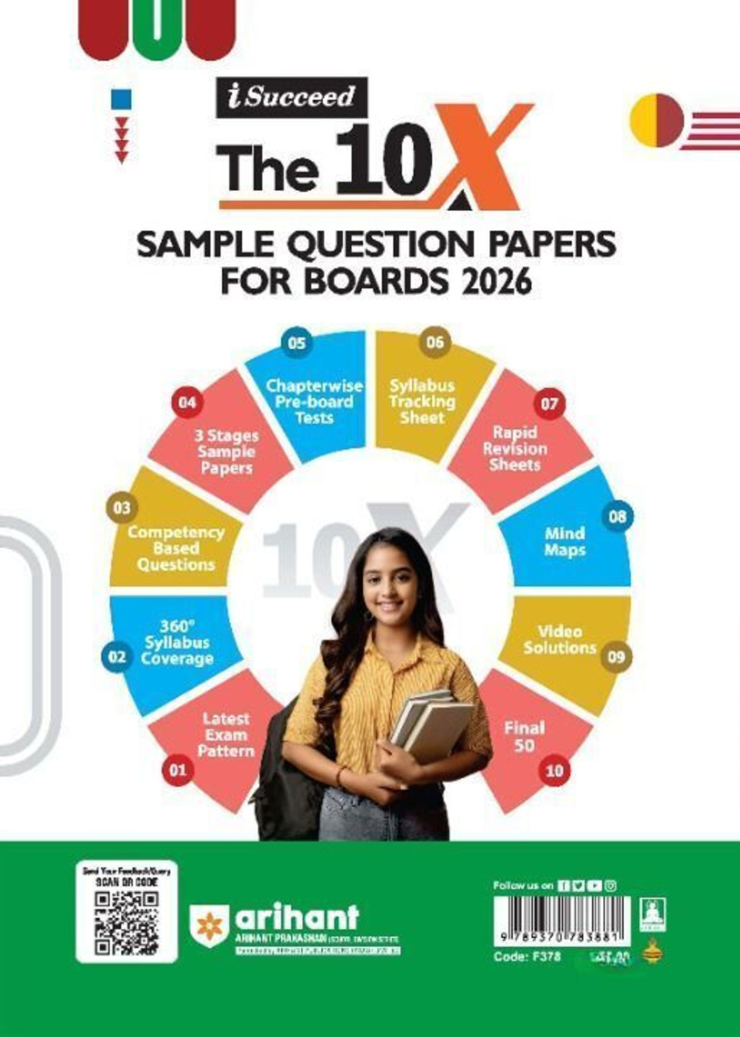 Image of Arihant i-Succeed CBSE Sample Question Papers 2026 English Core Class 11 | 10 Sample Question Papers | Rapid Revision Sheets | Mind Maps | Based on CBSE Sample Paper | English Medium