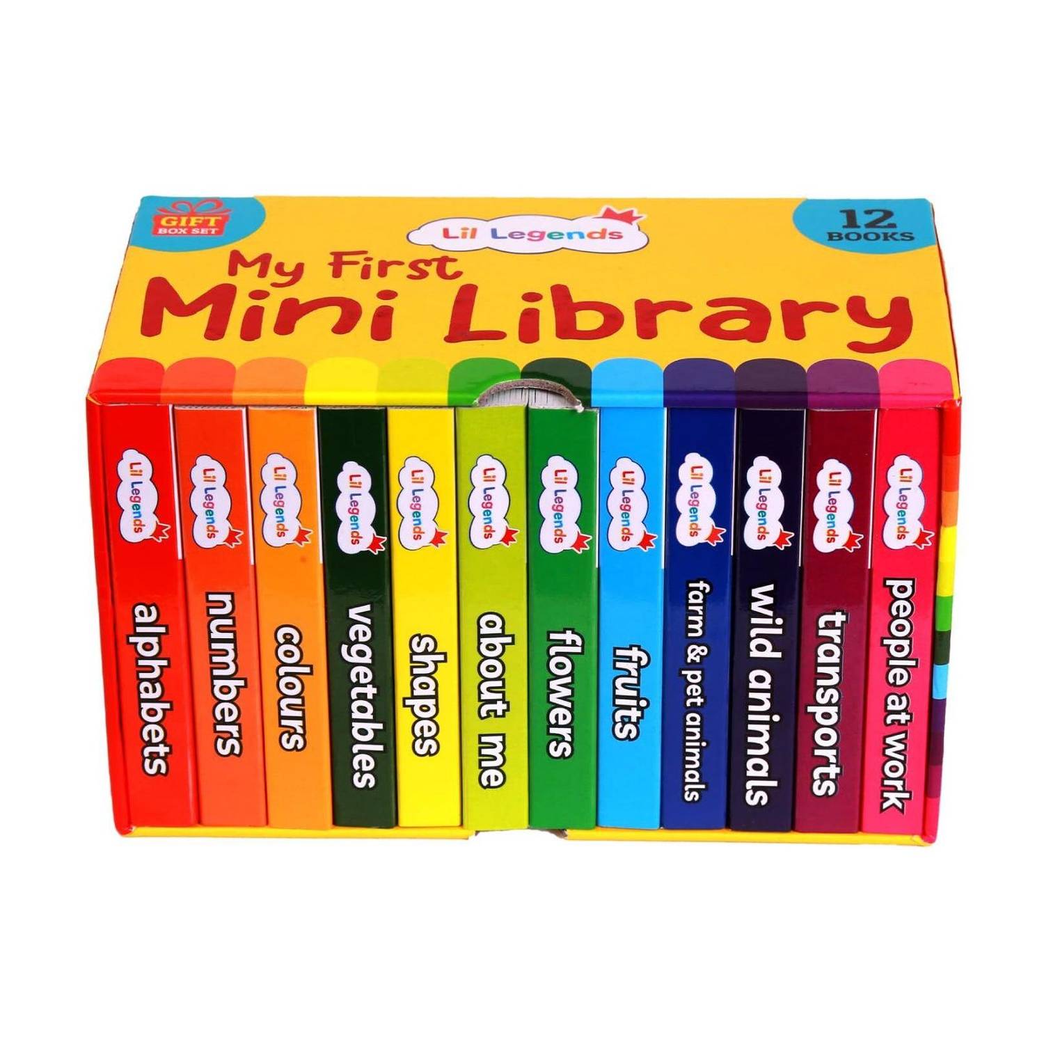 Lil Legends Mini Library Vol 1 | Early Learning Board Books Box