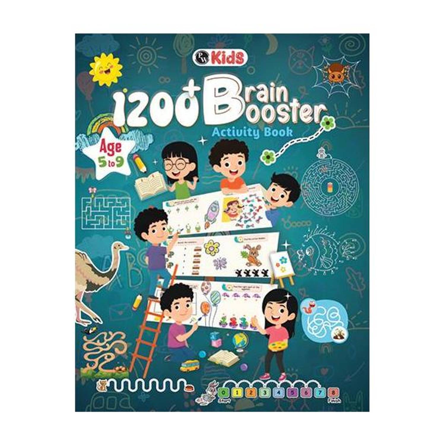1200+ Brain Booster Activity Book for Kids Ages 5–9 | Theme Based Activity Book with 500+ Free Printable Worksheets & Parenting Tips