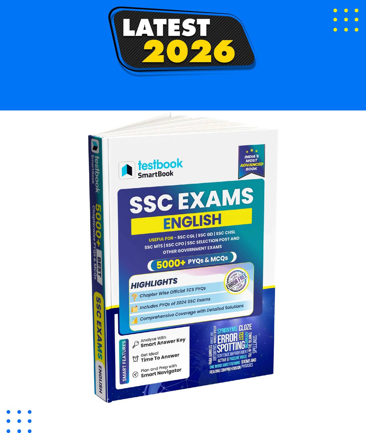 Testbook SSC: English Language Best 3000+ Topic Wise Previous Y