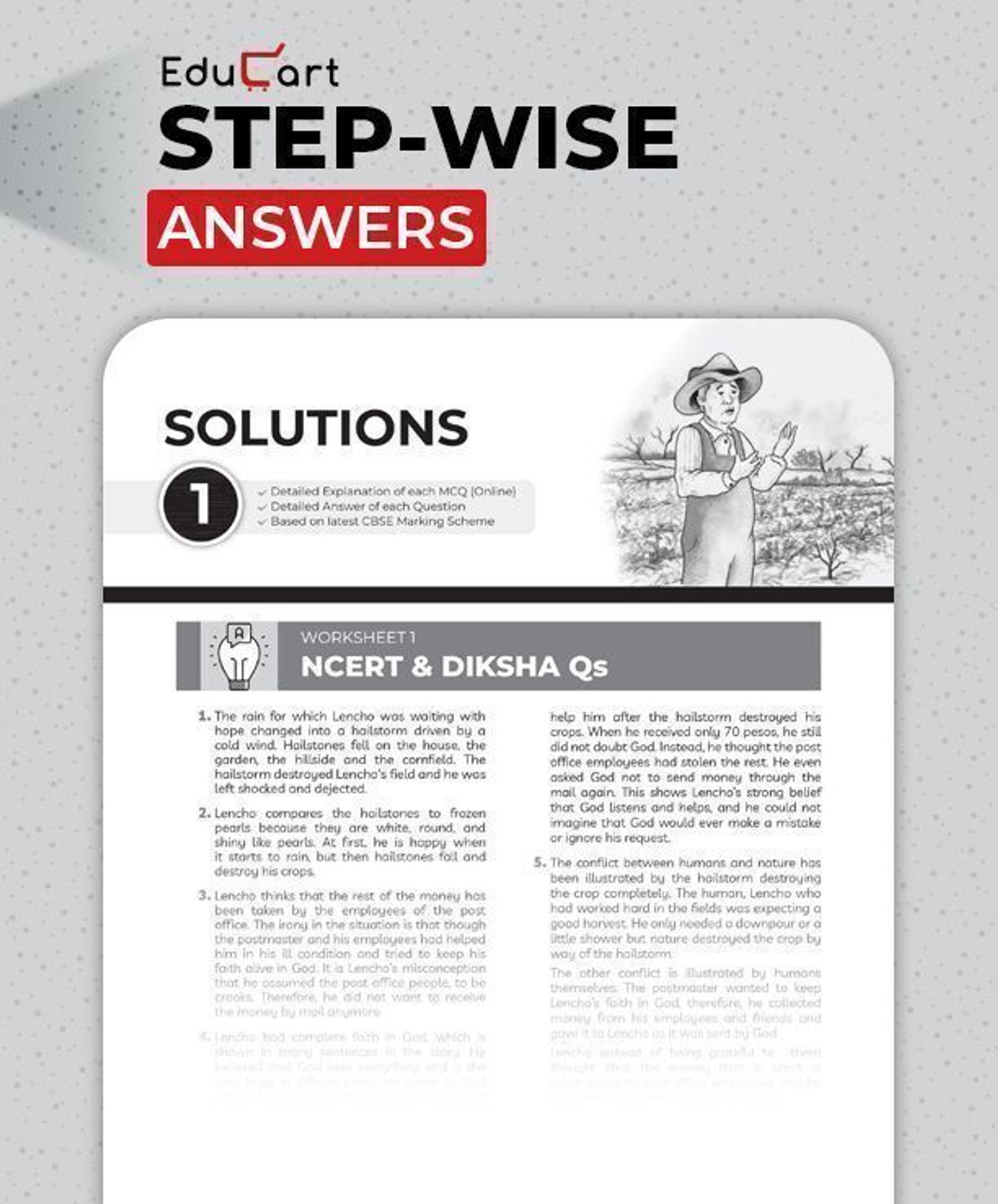 Image of Educart CBSE Class 10 English One Shot Question Bank 2026�27 | Chapter-wise NCERT Practice, PYQs & Competency-Based Qs | CBSE Syllabus & Board Pattern | For 2027 Exam - Class 10 One Shot Question Bank 2027