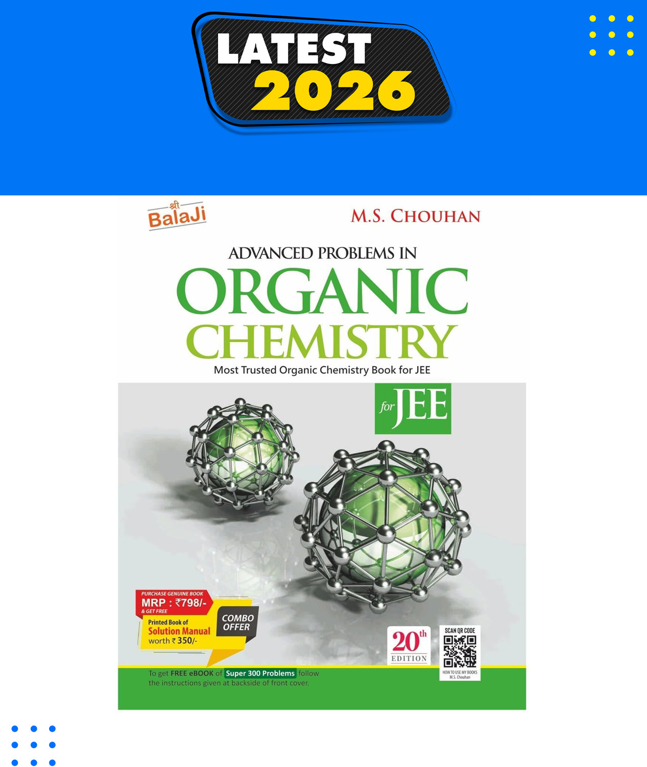 Image of Advanced Problems in Organic Chemistry for JEE (EditionTwentieth)