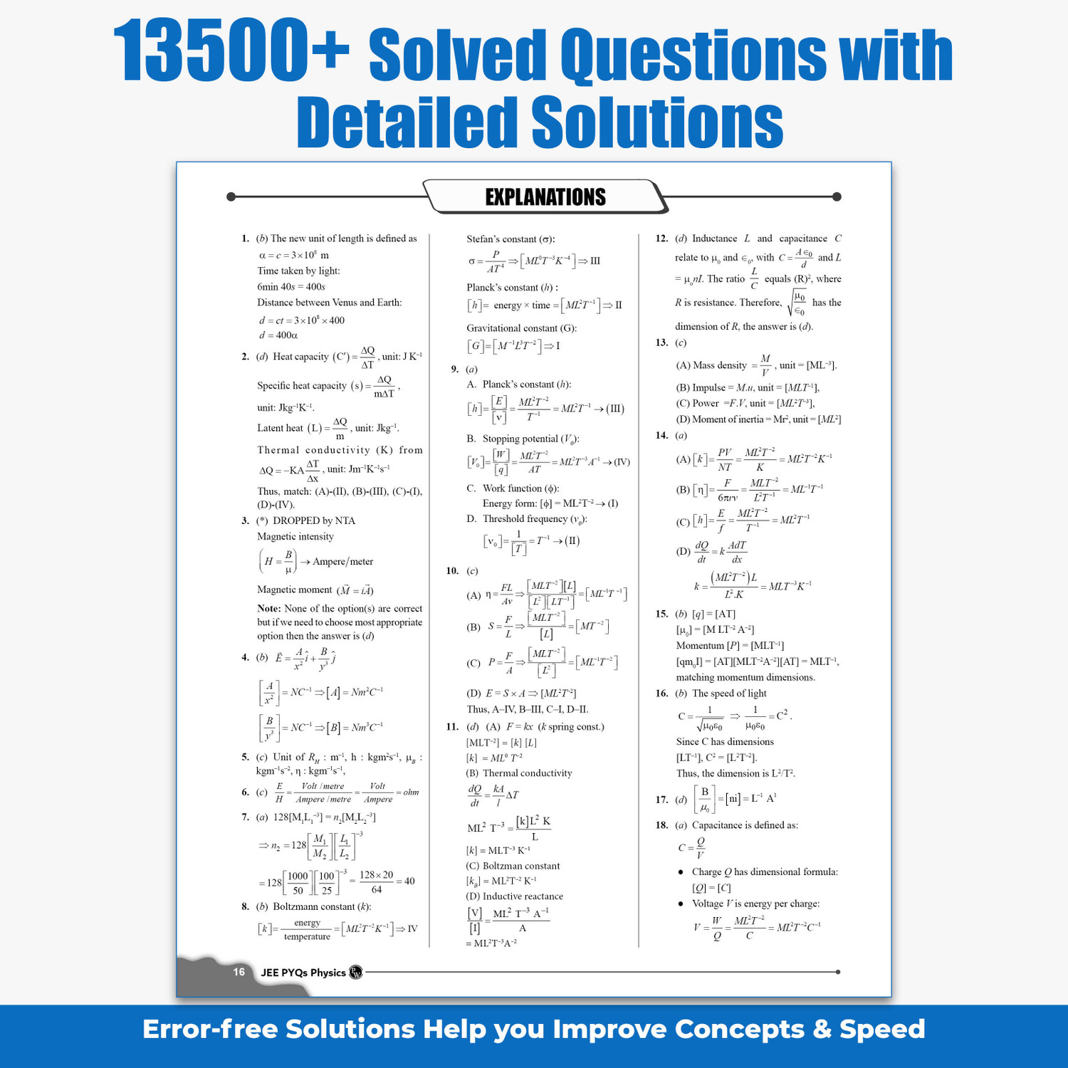 Image of PW JEE Main 8 Years (2019-2026) PYQs Physics, Chemistry, Maths