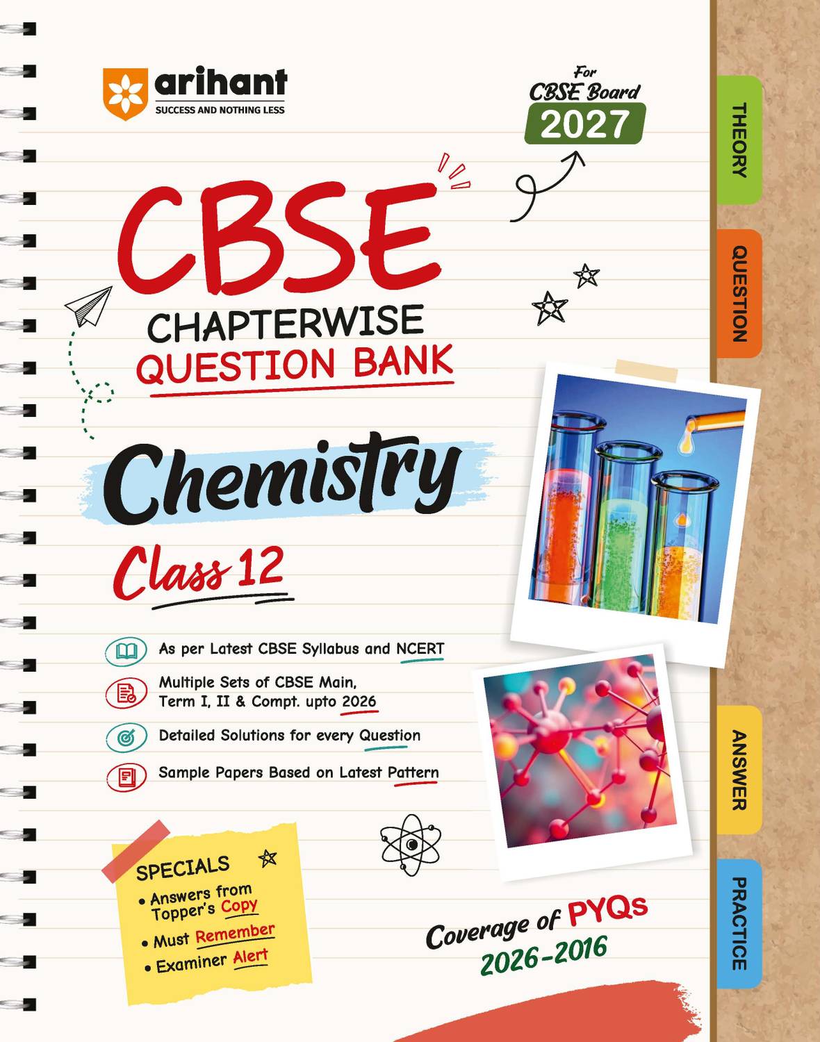 Arihant CBSE Chemistry Class 12 Chapterwise Question Bank for Board - Image 1