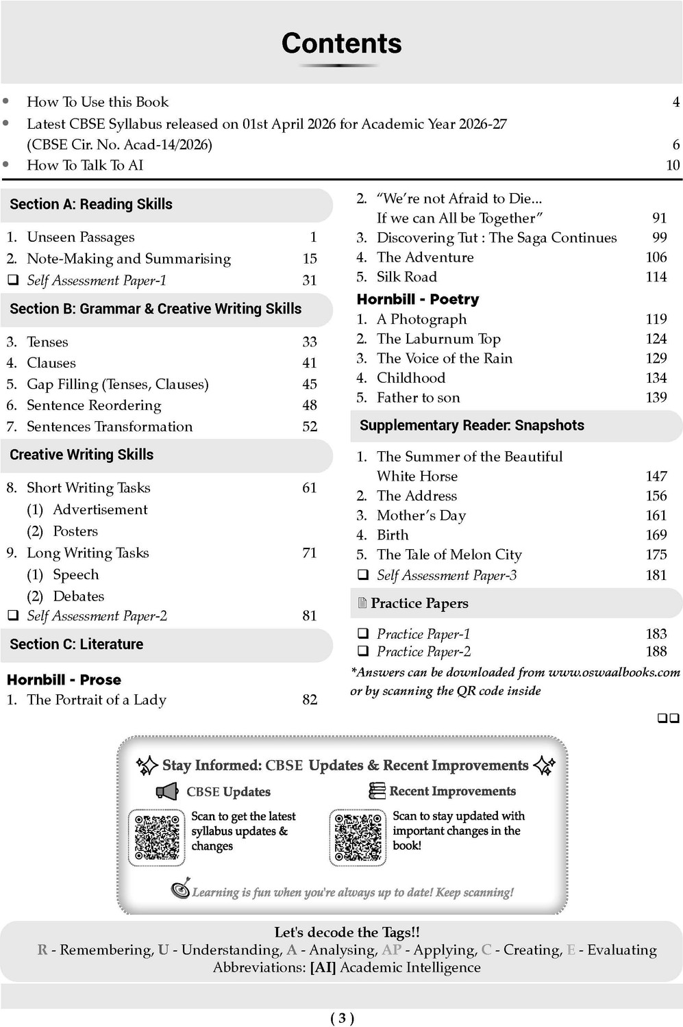 Image of CBSE Class 11 English Core Question Bank | Chapter & Topic-wise Solved Papers (2017 2026) | Based on Syllabus (April 2026) | Includes 2026 Papers | | For 2027 Exam
