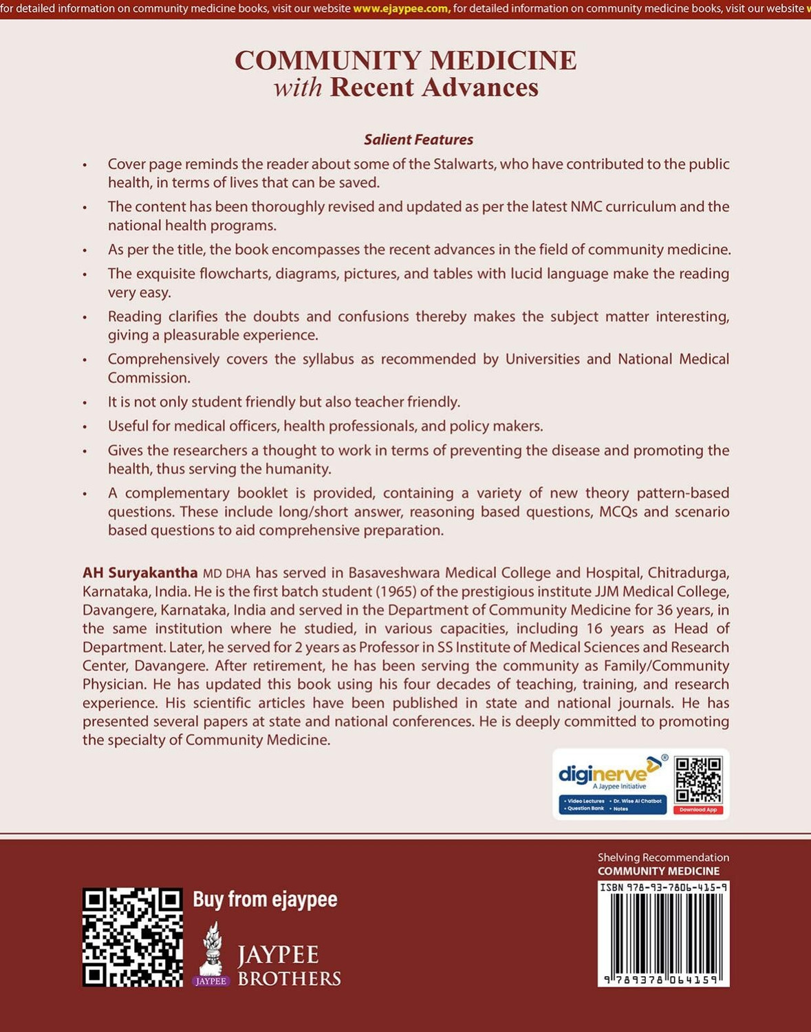 Image of Community Medicine with Recent Advances, 9 /E for MBBS Third Year Students | PSM | As per CBME (NMC) Curriculum | with Complementary One Stop Resource Book for All Your Exam Needs & 1000+ MCQs