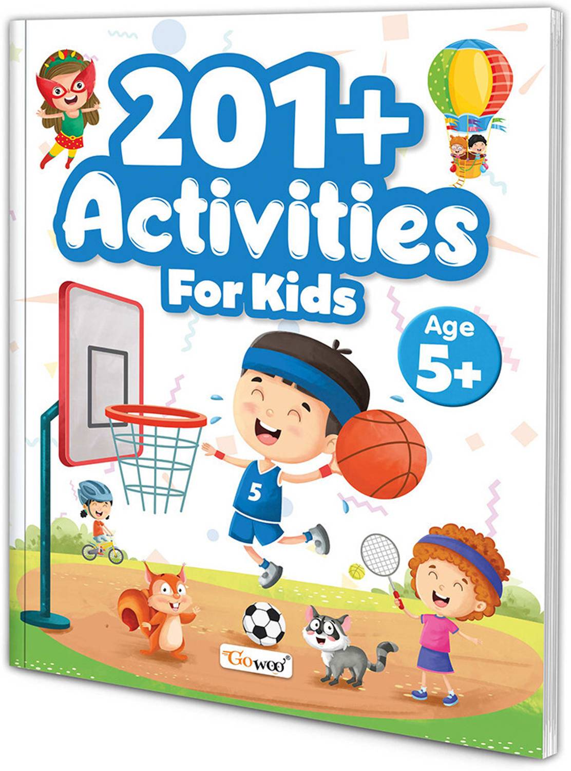201+ Activity book for Kids - Age 5+ : Early learning activity for children, Kids activity book, Exciting Activity for kids, Mazes, Spot the differences, Matching games, Patterns, Brain games, Hide and seek, Word search, Rhymes, Puzzle, All about me, Join the dots