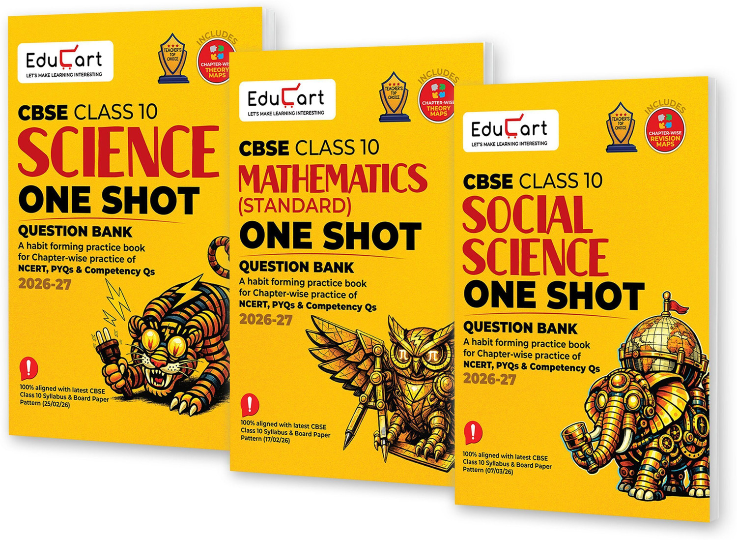 Image of Educart CBSE Class 10 One Shot Question Bank Bundle 2026?27 - Class 10 One Shot Question Bank 2027