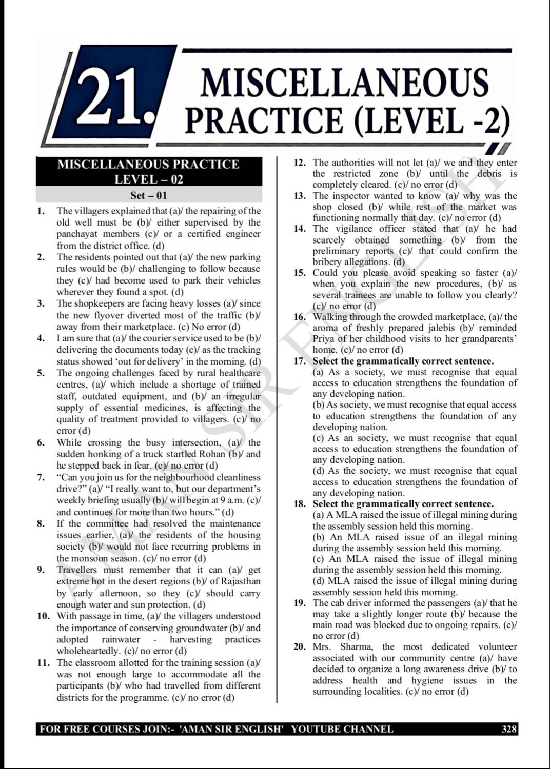 Error Pro by Aman Sir Grammar Practice Book - Image 4