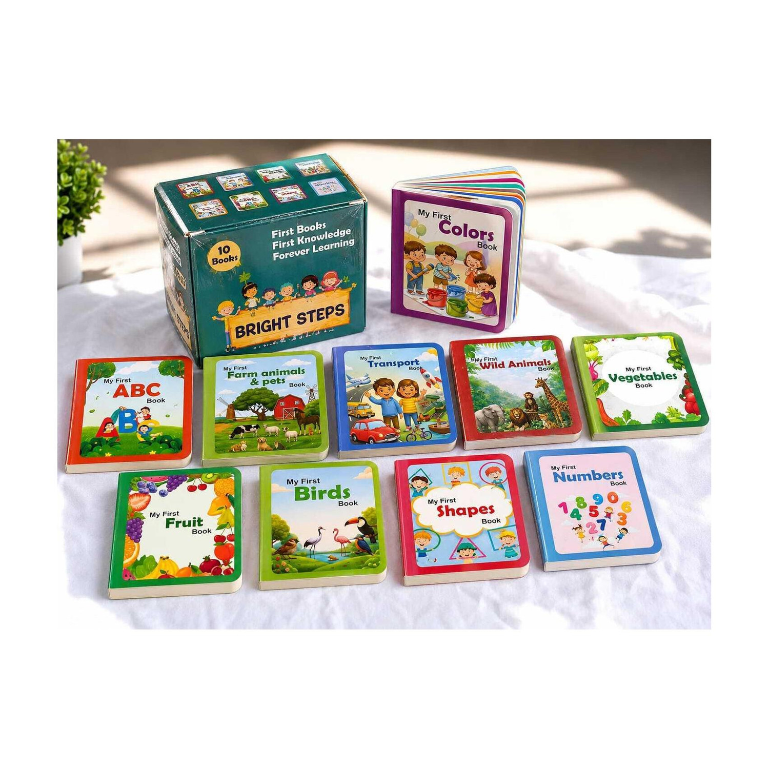My First Library Boxset 10 Kids Board Books Early Learning Set