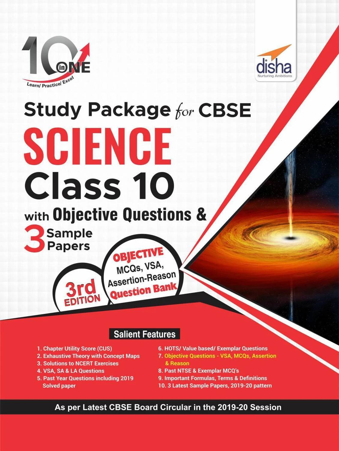10 in One Study Package for CBSE Science Class 10 with Objective Questions & 3 Sample Papers 3rd Edition