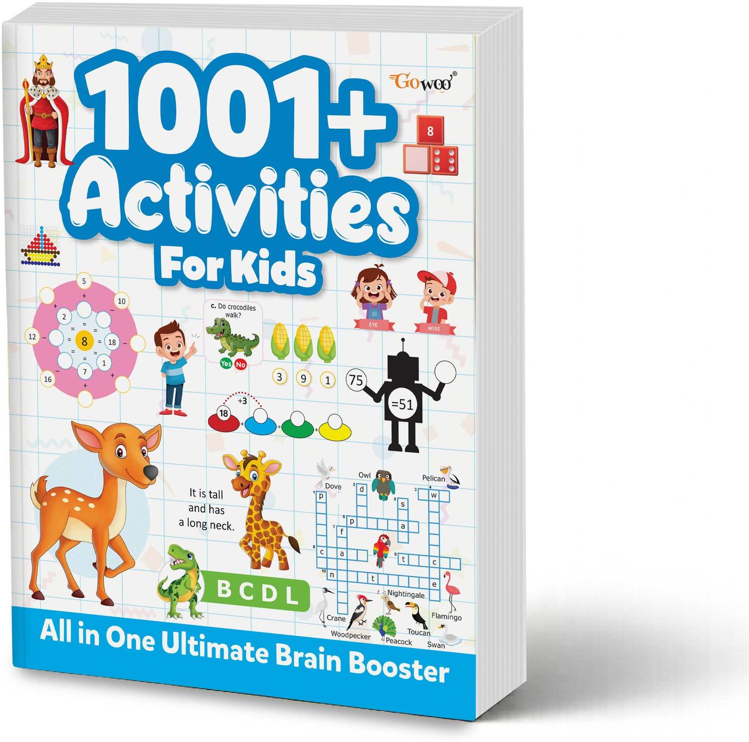 1001+ All in One Ultimate Brain Booster Activities For Kids :- fun brain challenges, reasoning games, word search activity book for kids, mazes activity book for toddlers