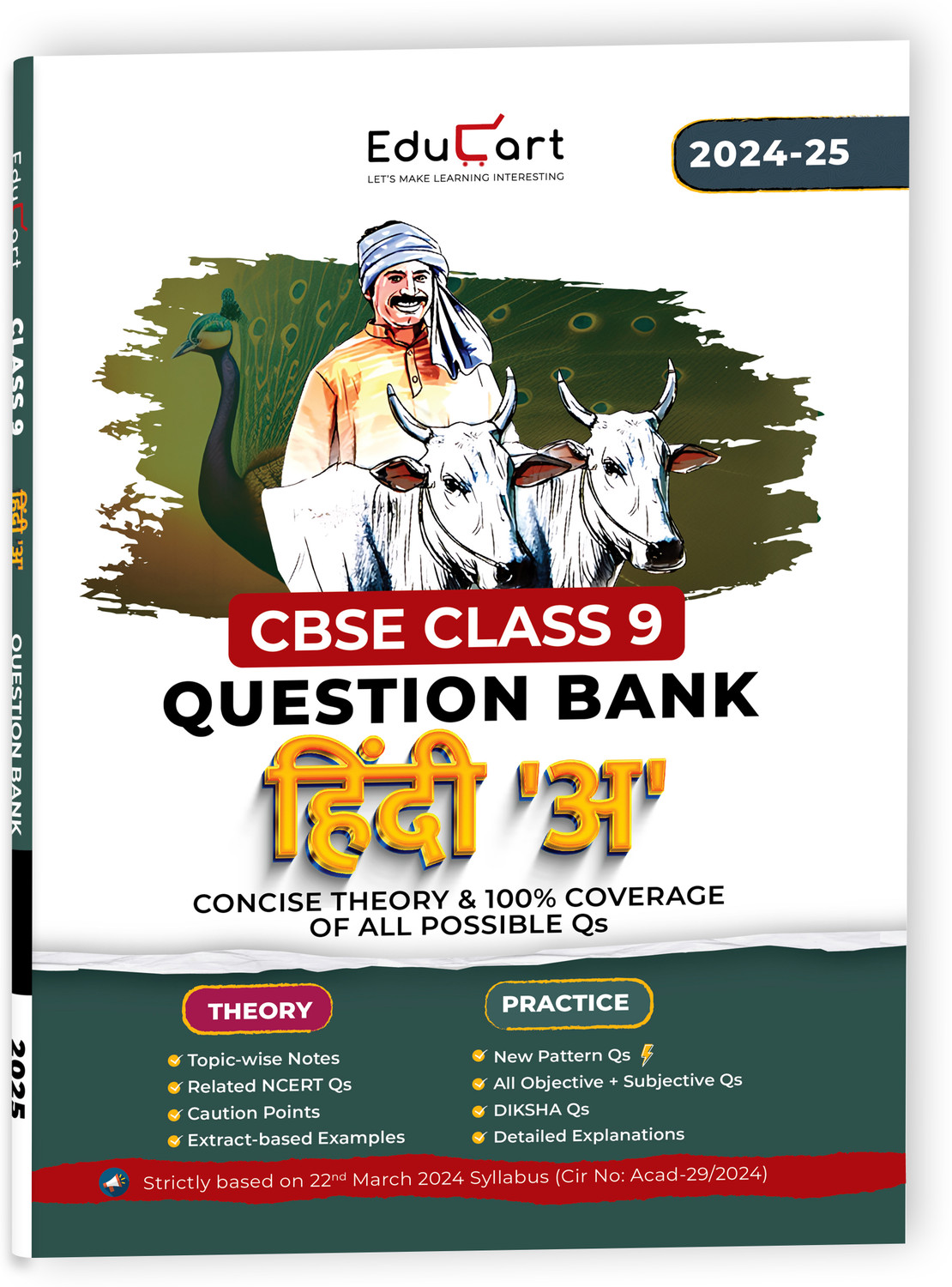 Image of Educart Cbse Class 9 Hindi-A Question Bank 2024-25