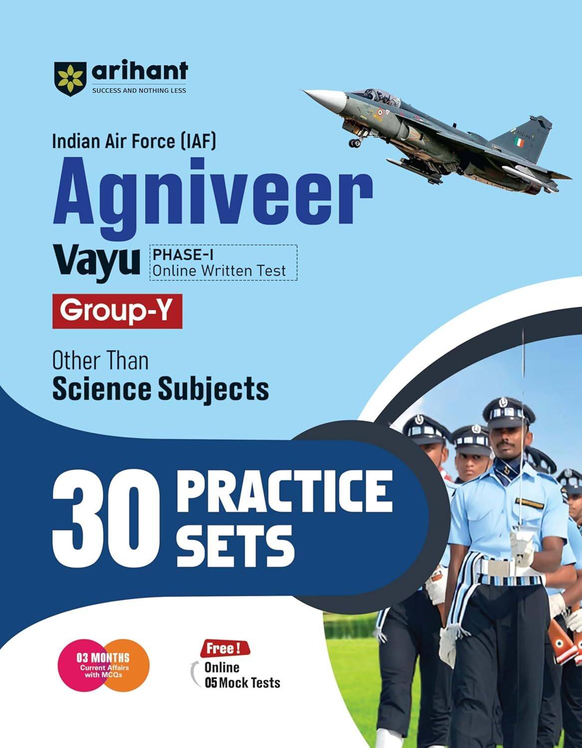 (Old Edition) Arihant Indian Air Force (IAF) Agniveer Vayu Phase-1 Group- Y practice book I 30 Practice sets for other science subjects
