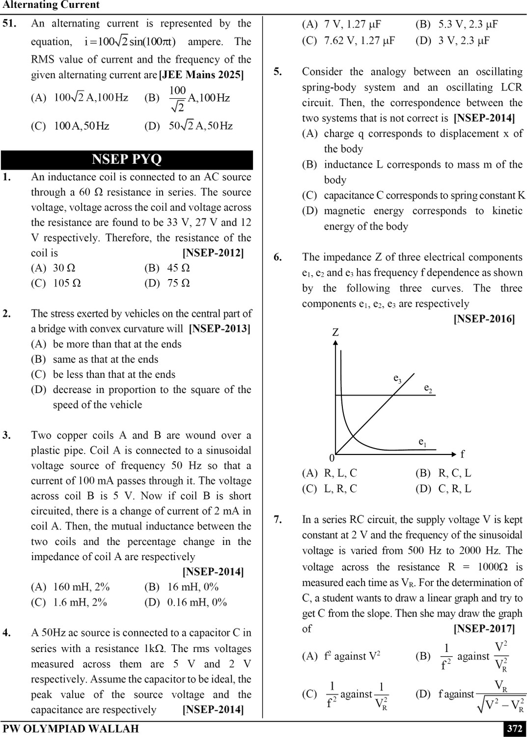 Image of PW Olympiad Wallah NSEP Class 12 Advanced Physics (Part 1) For 2026 | For NSEP, JEE, INPhO & IPhO