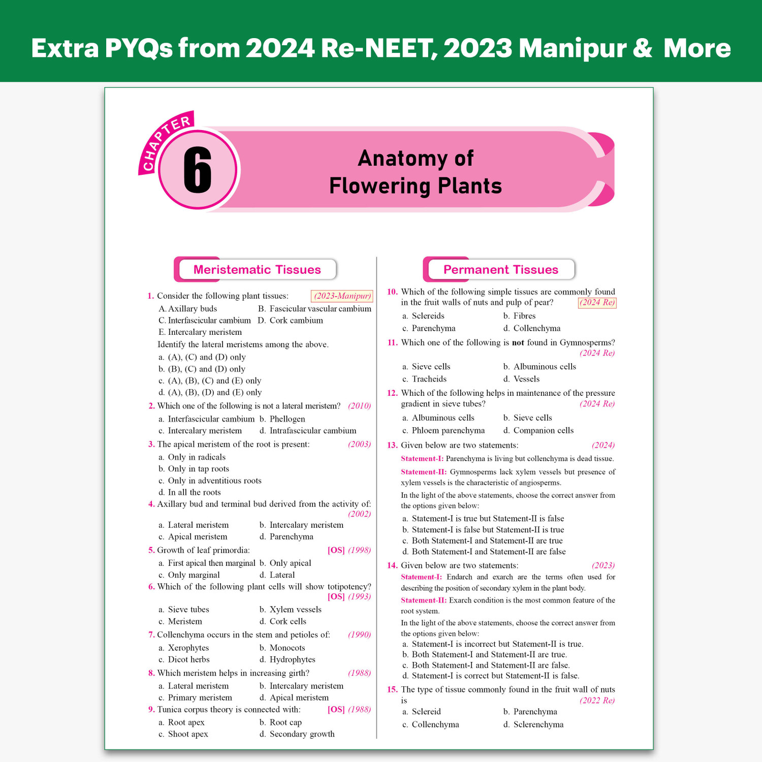 Image of PW NEET PYQ 39 Years Biology For 2027 Exam