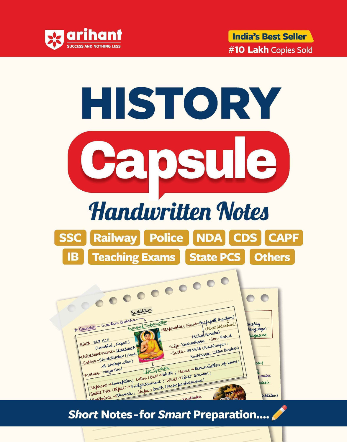 Image of Arihant Science, History, Economy, Geography, Polity and Static Gk Capsule Handwritten Notes Exam 2026-27 | For SSC, Railway, Police, NDA, CDS, CAPF, State PCS & Other Exams | Short Notes for Smart Preparation | English Medium