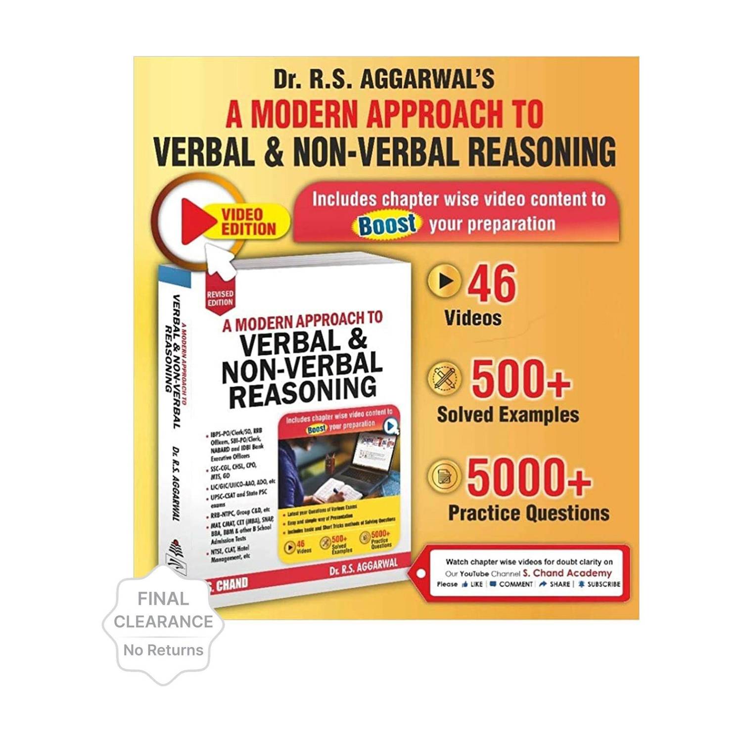 A Modern Approach to Verbal & Non-Verbal Reasoning - A Modern Approach to Verbal & Non-Verbal Reasoning (English, Paperback, Aggarwal R. S)
