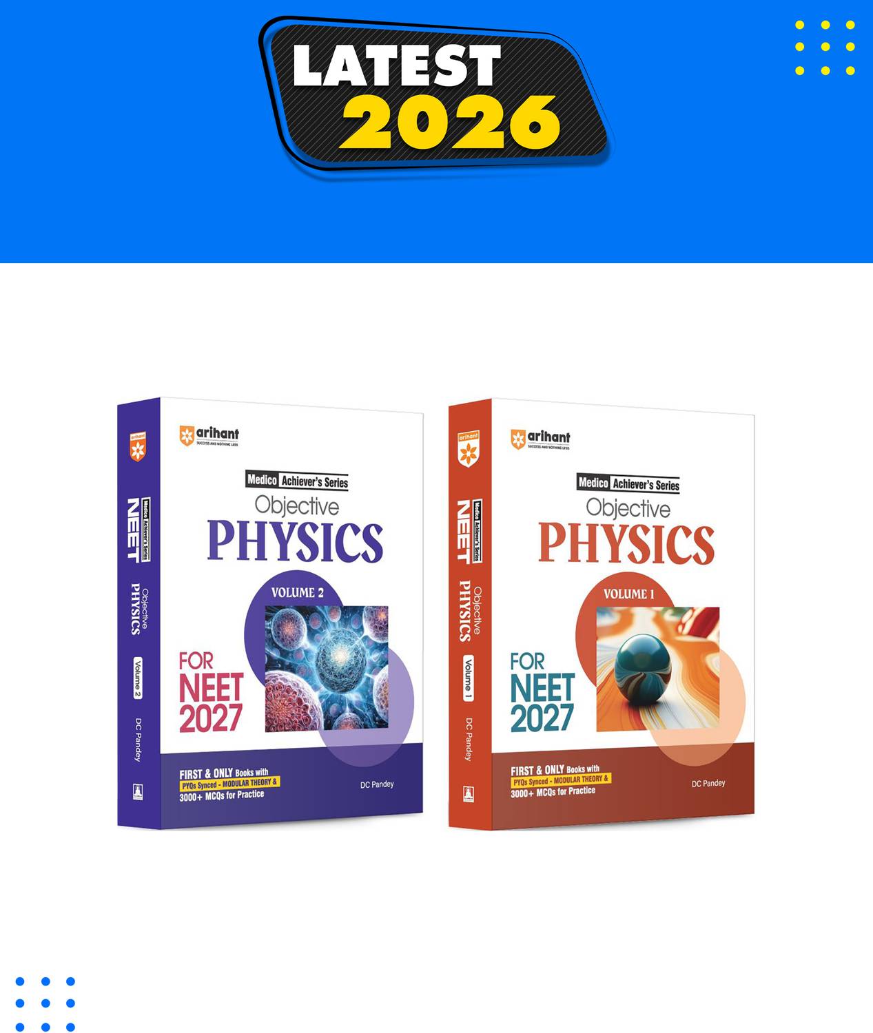 Arihant Objective Physics Vol. 1 & 2 Combo for NEET 2026-2027