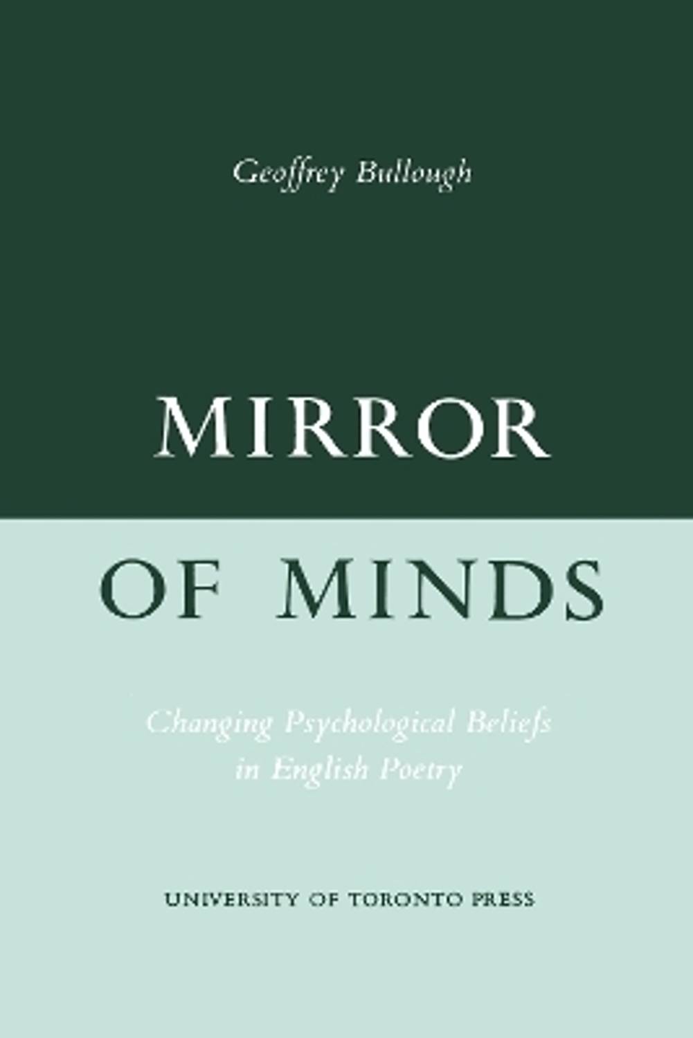 洋書 Mirror of Minds by Geoffrey Bullough Mirror of Minds: Buy Mirror of Minds by Bullough Geoffrey at Low