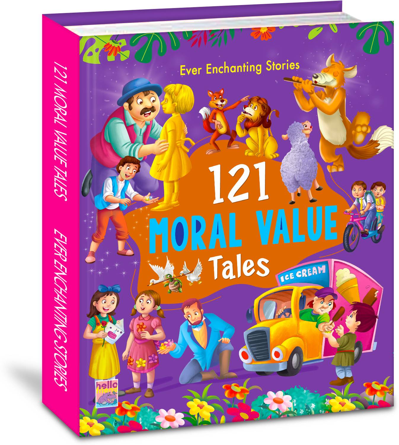 121 MORAL VALUE TALES BOOK 64PP (Edition01) - Illustrated Story Books for Kids and Childrens - Bedtime Short Stories with Colourful Pictures in English - Ages 3+ Years