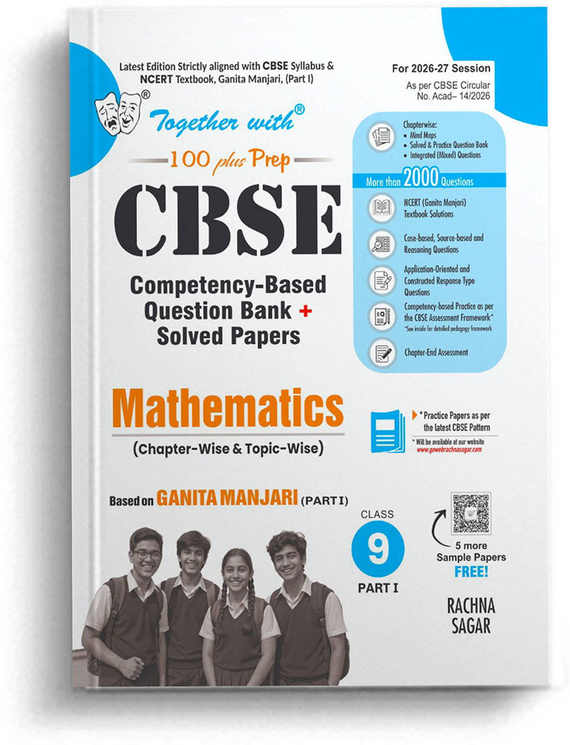 Image of Together with CBSE Question Bank for Class 9 Maths 2026-27 as per latest syllabus| Includes 2000+ Practice Questions, PYQs & Full-length Practice Papers as per latest pattern