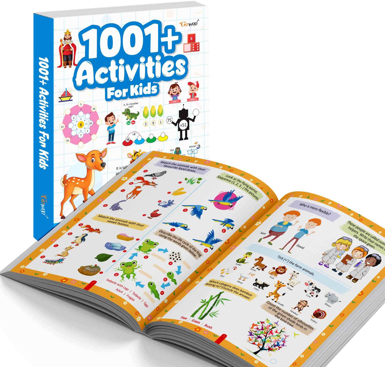 1001+ All in One Ultimate Brain Booster Activities For Kids :- exciting brain workouts for kids, fun reasoning activities for preschoolers, find the difference activity book