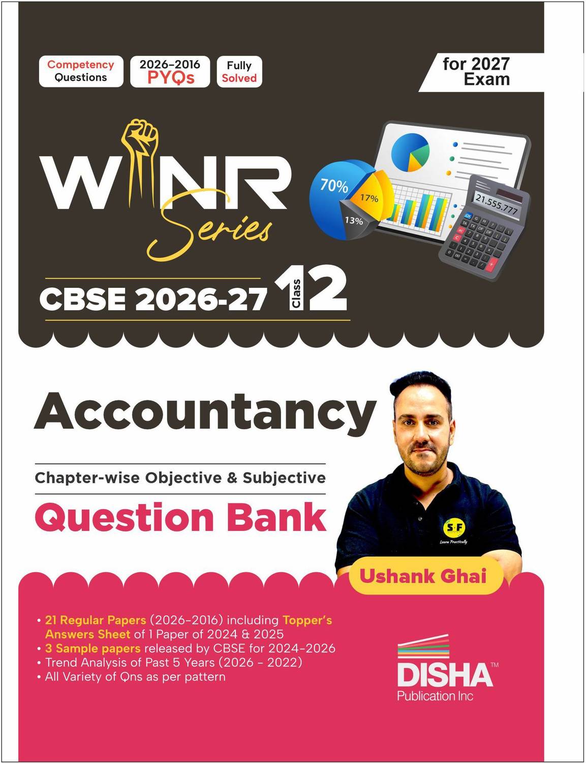 Disha WINR Series CBSE Class 12 Accountancy 11 PYQs Question Bank 2nd