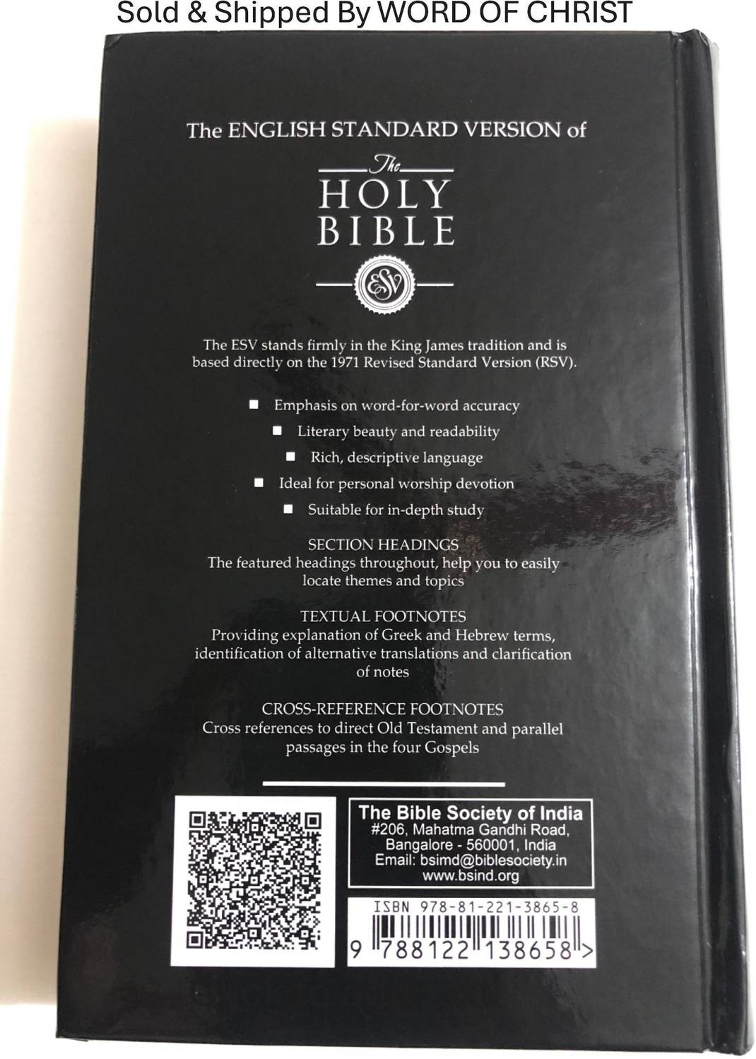 Holy Bible English Standard Version (ESV) Semi Compact With