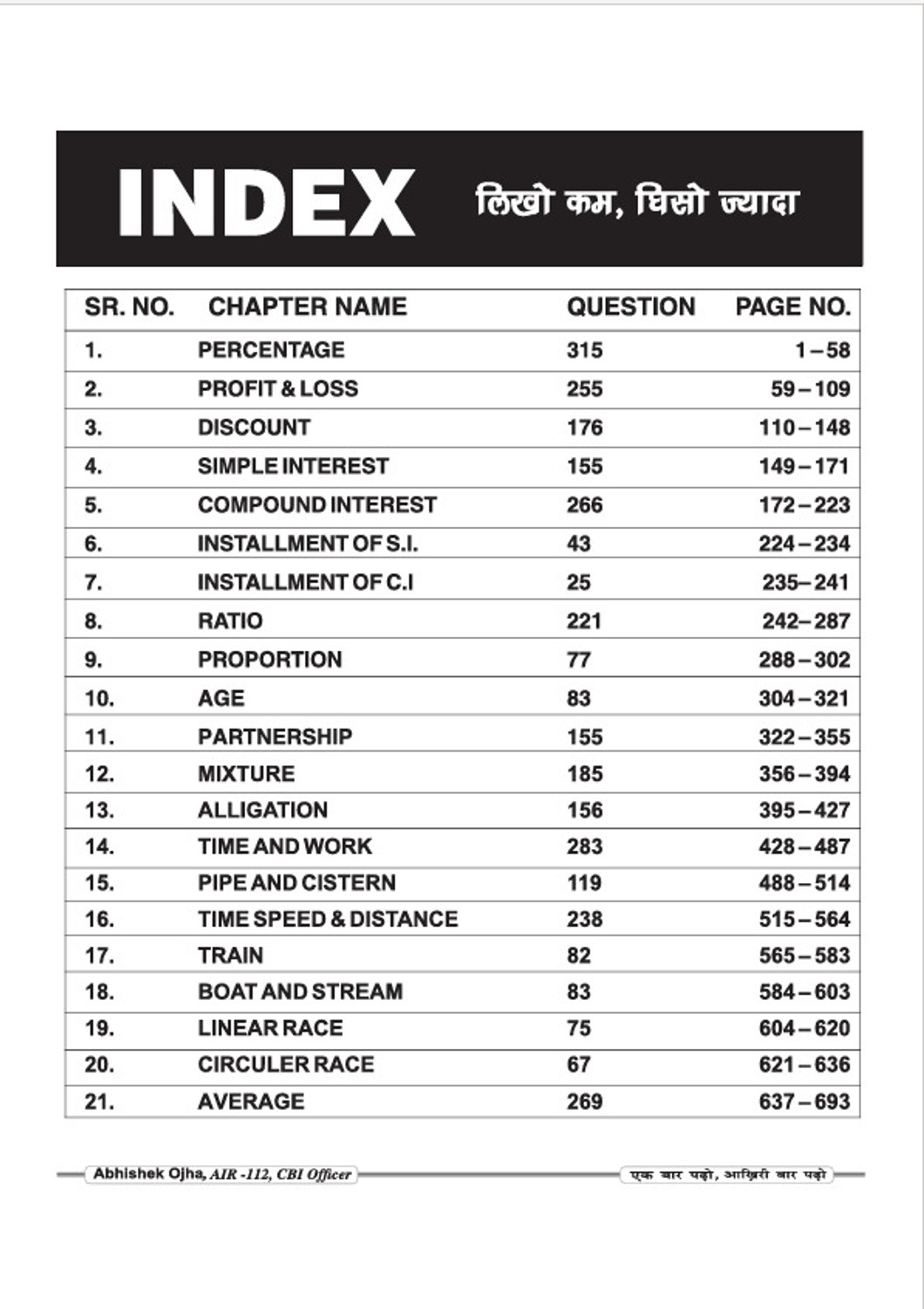 Image of Yoddha Publication Complete Arithmetic Maths - Complete Arithmetic (3355+) Maths PYQ Book By Abhishek Ojha Sir Hindi Medium 1st Edition, 2026 Useful For SSC CGL and CHSL (Tier 1 & 2) CPO MTS Steno Selection, One Day Competitive Examination (Paperback, Abhishek Ojha sir)