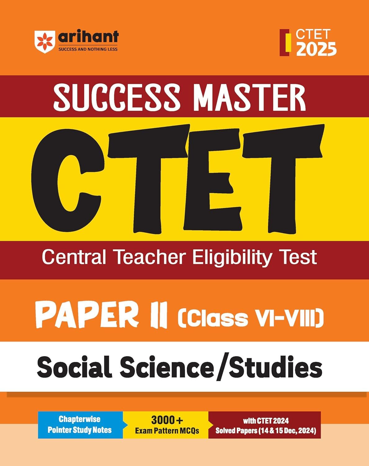 Image of Success Master CTET Social Science / Studies Class VI-VIII (Paper -2) 2025 ENGLISH