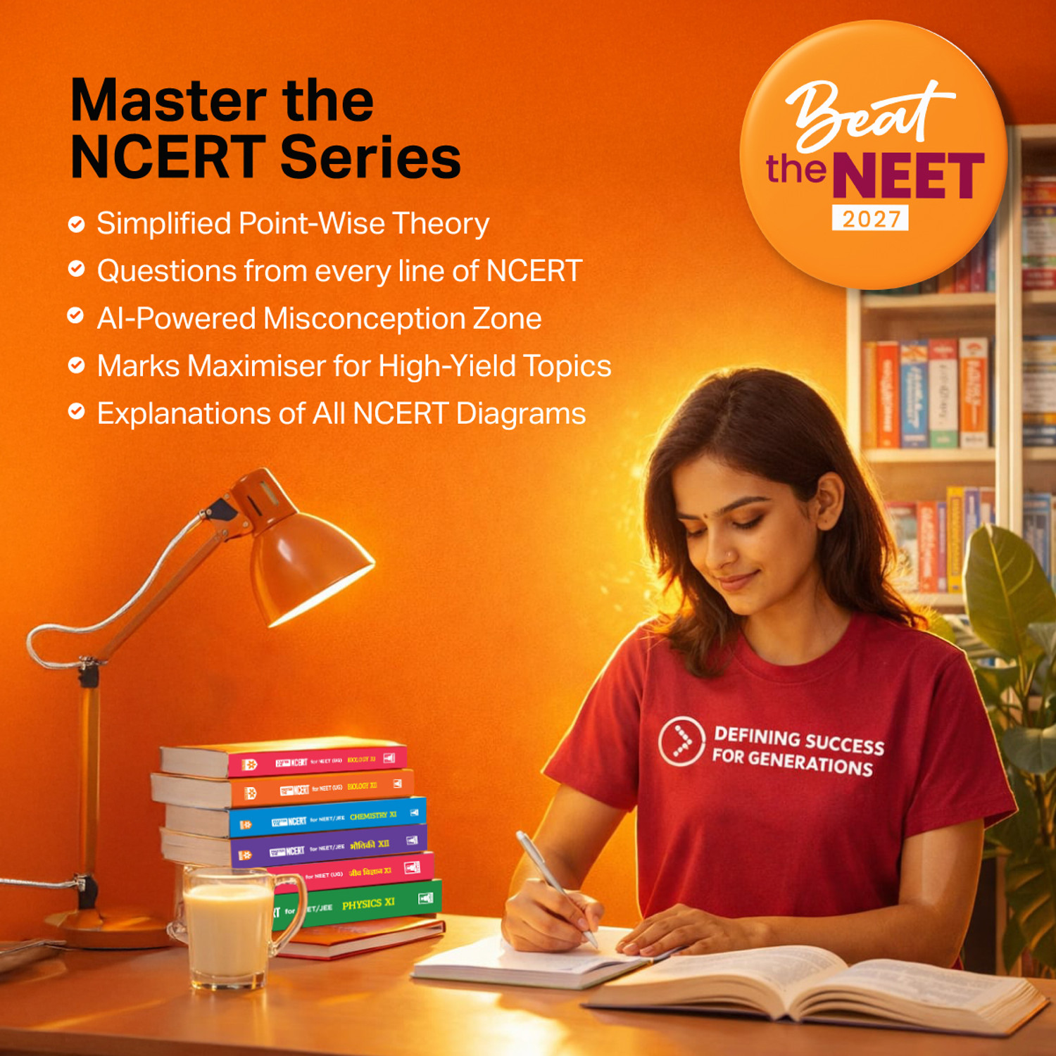 Image of Arihant Master the NCERT Mathematics Class 11 | For JEE & CUET Exam 2026-2027 | Line by Line MCQs from NCERT Book | NCERT-Based 2K+ MCQs, JEE Tracker, Concept Videos