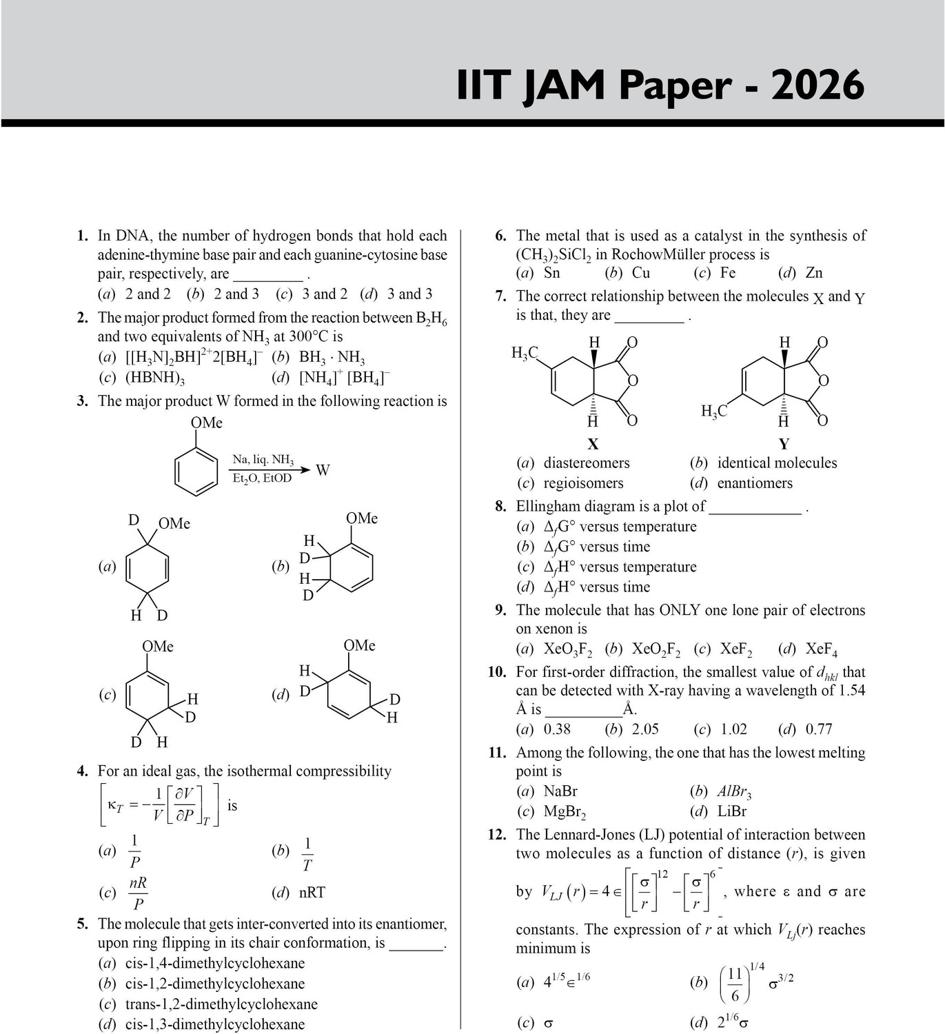 Image of PW IIT JAM Recap 22 Years Solved Papers Chemistry PYQs (2026-2005)